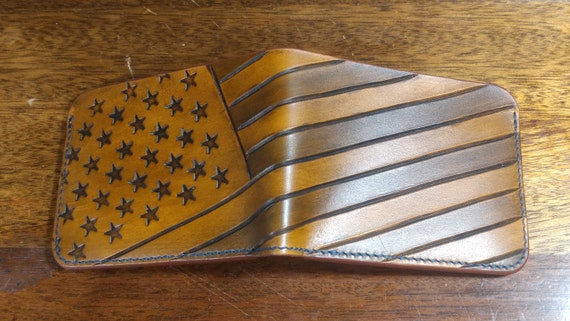 Leather Usa Flag Wallet - American Flag Leather Wallet Leather Usa Flag Wallet - American Flag Leather Wallet