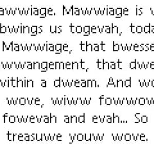 Mawwiage full quote cross stitch pattern