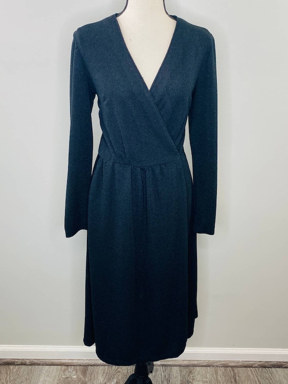 white christmas dresses Naples Faux Wrap Dress Ferns Cornflower Blue main image 0