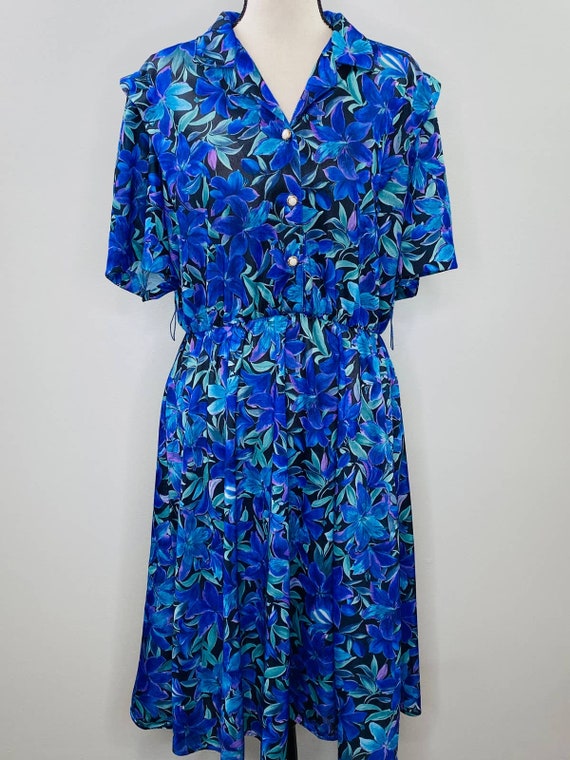 Vintage California Looks Shirt Dress Pockets Wome… - image 2