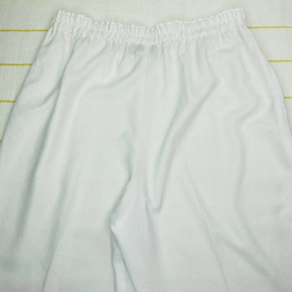 Vintage Patchington White Pleated High Rise Ankle… - image 4