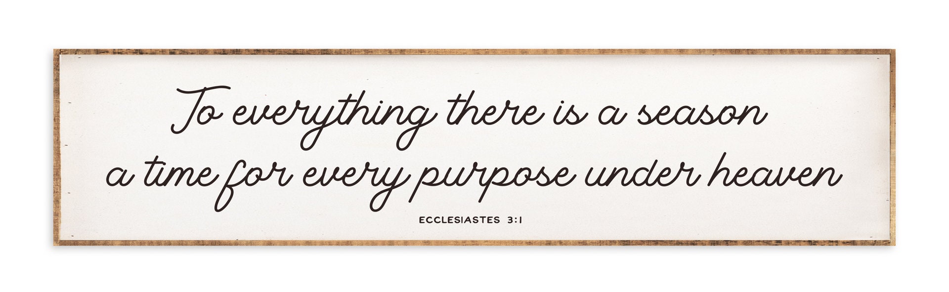 Large Scripture Wall Art Decor Framed Wood Sign to Etsy