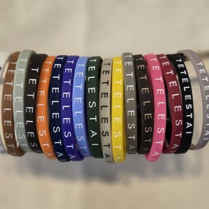 TETELESTAI BRACELET • 7" Thin Band • It is Finished • 33AD • John 19:30 | High Quality | Debossed Lettering