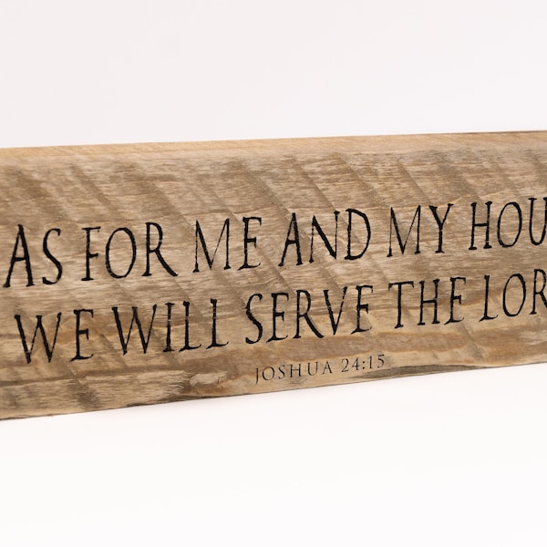 As for Me and My House We Will Serve the Lord Sign - Etsy