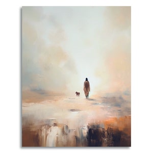 Lost Sheep Christian Wall Art |  24 x 30" Ready to Hang | Jesus Watercolor Art