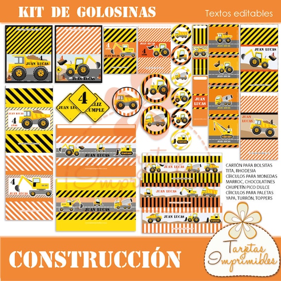 Construction Candy Bar Label Kit Printable for Parties Il_570xn