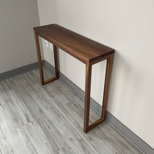 Modern Solid Walnut Console / Sofa Table