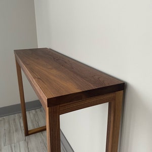 Modern Solid Walnut Console / Sofa Table image 4