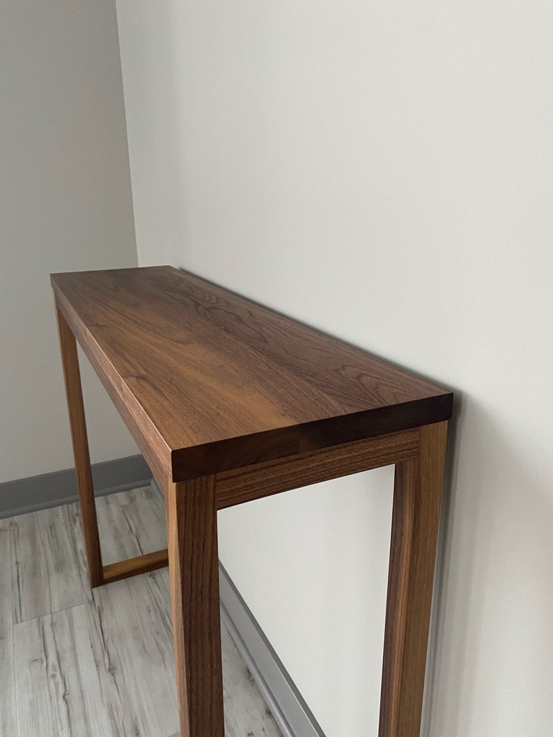 Modern Solid Walnut Console / Sofa Table image 4