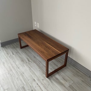 Modern Solid Walnut Coffee Table