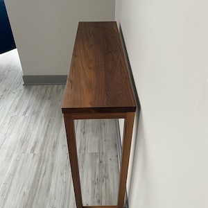 Modern Solid Walnut Console / Sofa Table image 5