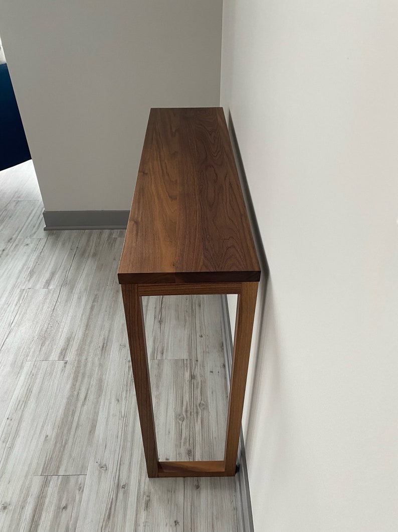 Modern Solid Walnut Console / Sofa Table image 5