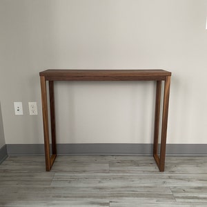 Modern Solid Walnut Console / Sofa Table image 2