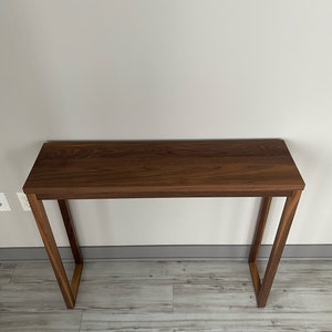 Modern Solid Walnut Console / Sofa Table image 3