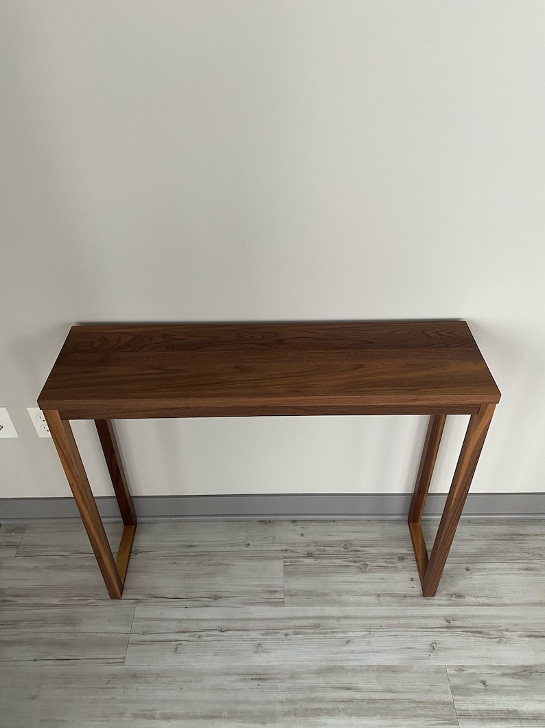 Modern Solid Walnut Console / Sofa Table image 3