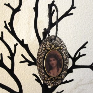 Skeleton Woman Ornament - Halloween Christmas Gothic Decor