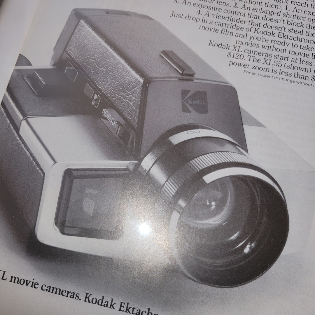 1973 KODAC XL Movie Camera Magazine anuncio. - Etsy México