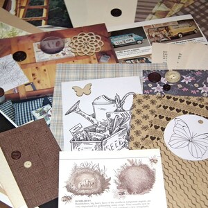 Grand 58 Piece Camping, Outdoors thème vintage et mixed media junk journal ephemera scrapbook kit. 70s VINTAGE AJOUTER INCLUS