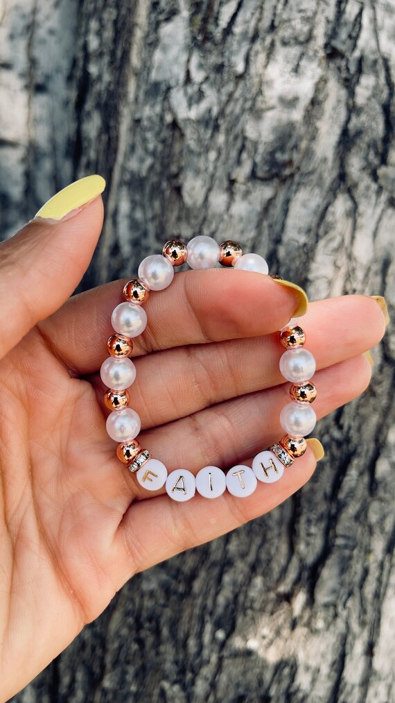 Faith Beaded Bracelet Faith Bracelet Christian Bracelet Christian