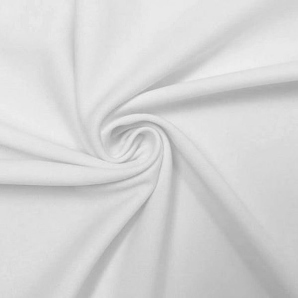 Zuma Fabrics Stretch Scuba Knit Neoprene  Sold By The Yard (White Color 1 Yard) Uses costumes apparel masks sewing