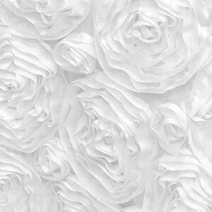 Fabulous Dark Teal Satin 3D Rosette Fabric By Yard