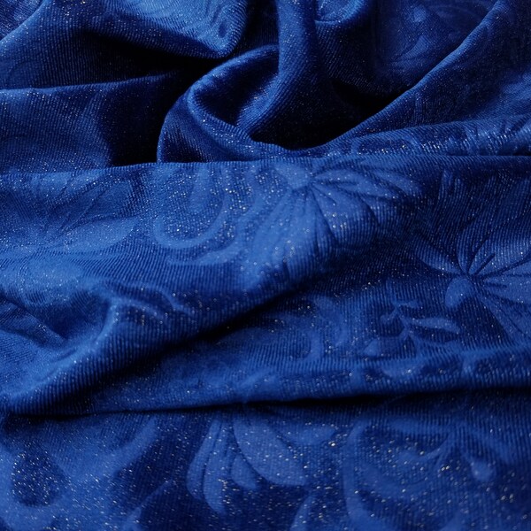 Blue Velvet Fabric - Etsy
