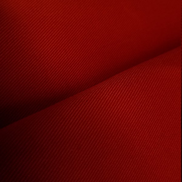 Zuma Fabrics 8.5 Oz Twill 100% Cotton Red Denim (1 Yard) Sold By The Yard Sewing