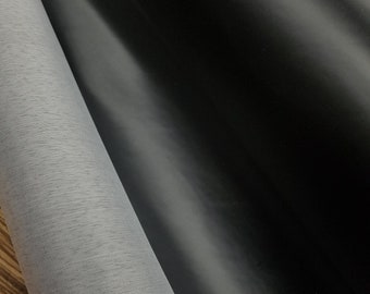 Similicuir polyvalent en vinyle noir mat, feuille de cuir verni lisse, rembourrage, cuir artificiel, faux cuir