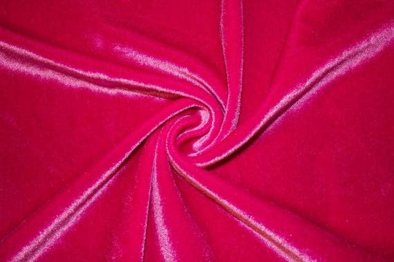 Red Stretch Velvet Fabric 60'' Wide by the Yard for Sewing Apparel Costumes  Craft