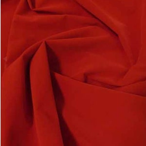 Flocking Velvet ( Red ) by the yard