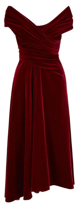 Stretch Velvet Fabric 60'' Wide by The Yard for Sewing Apparel Costumes Craft (1 Yard, Burgundy)