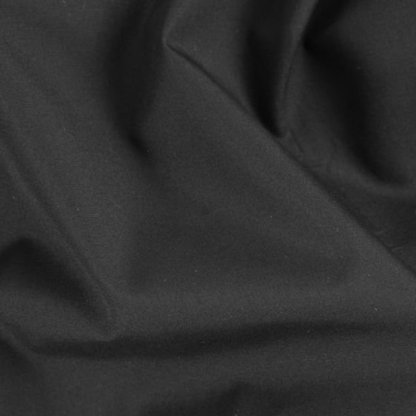 Black 100% Cotton Broadcloth Fabric by ZUMA Poplin For MASKS Sold by The Yard (1-Yard)