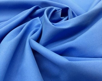 Zuma Fabric Micro Fiber Polyester WATERPROOF DWR Scrub Blue (1 Yard x 60" inch) Medical Blue Color - Used For Sewing Hospital Scrub Gown DIY