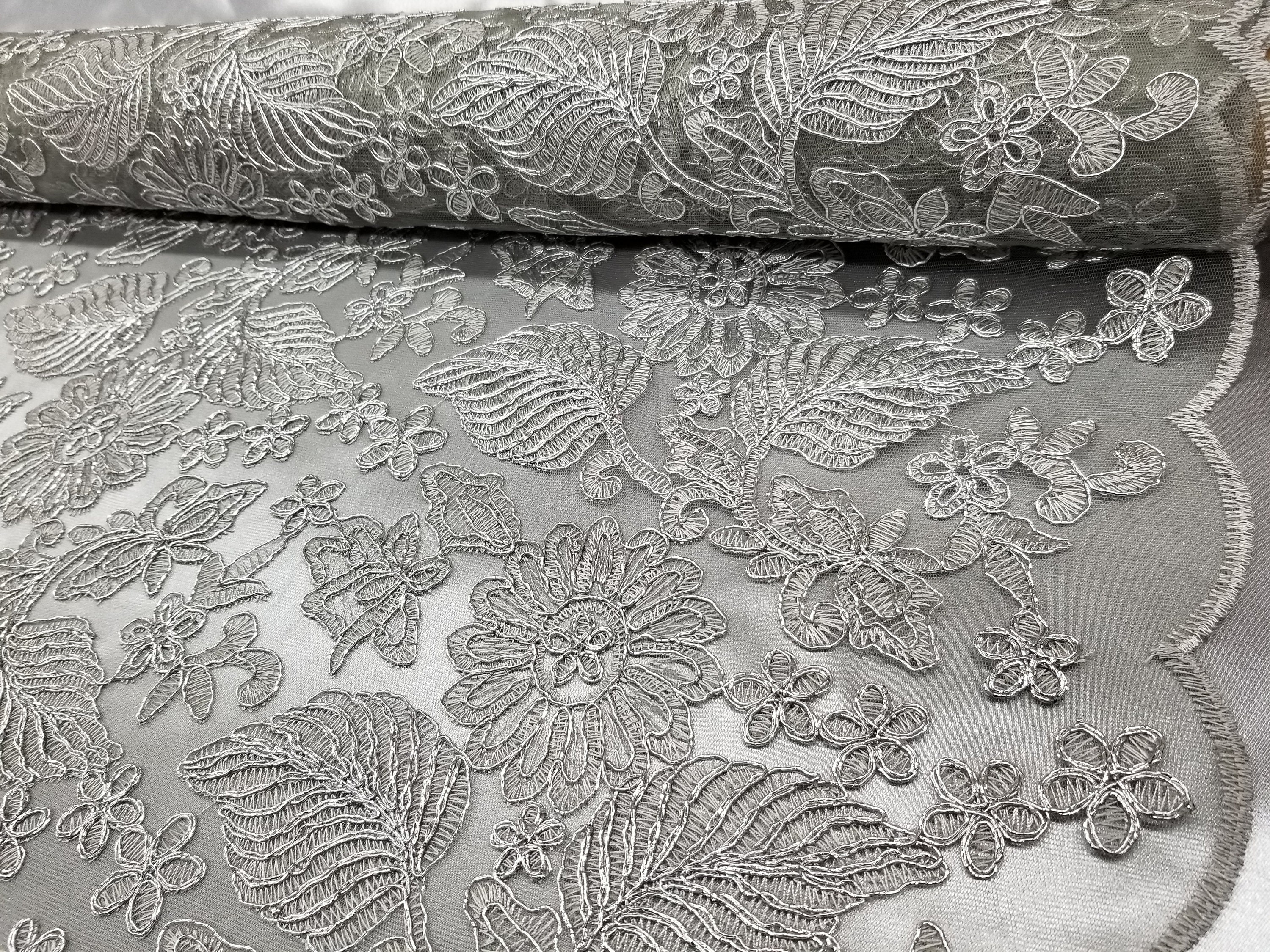 Hesch 9 Silver Lace Border, Silver Laces and Borders Material 18 MtrSilver  Lace for Suit, Silver Lace for Blouse, Silver Lace Thin : : Home &  Kitchen