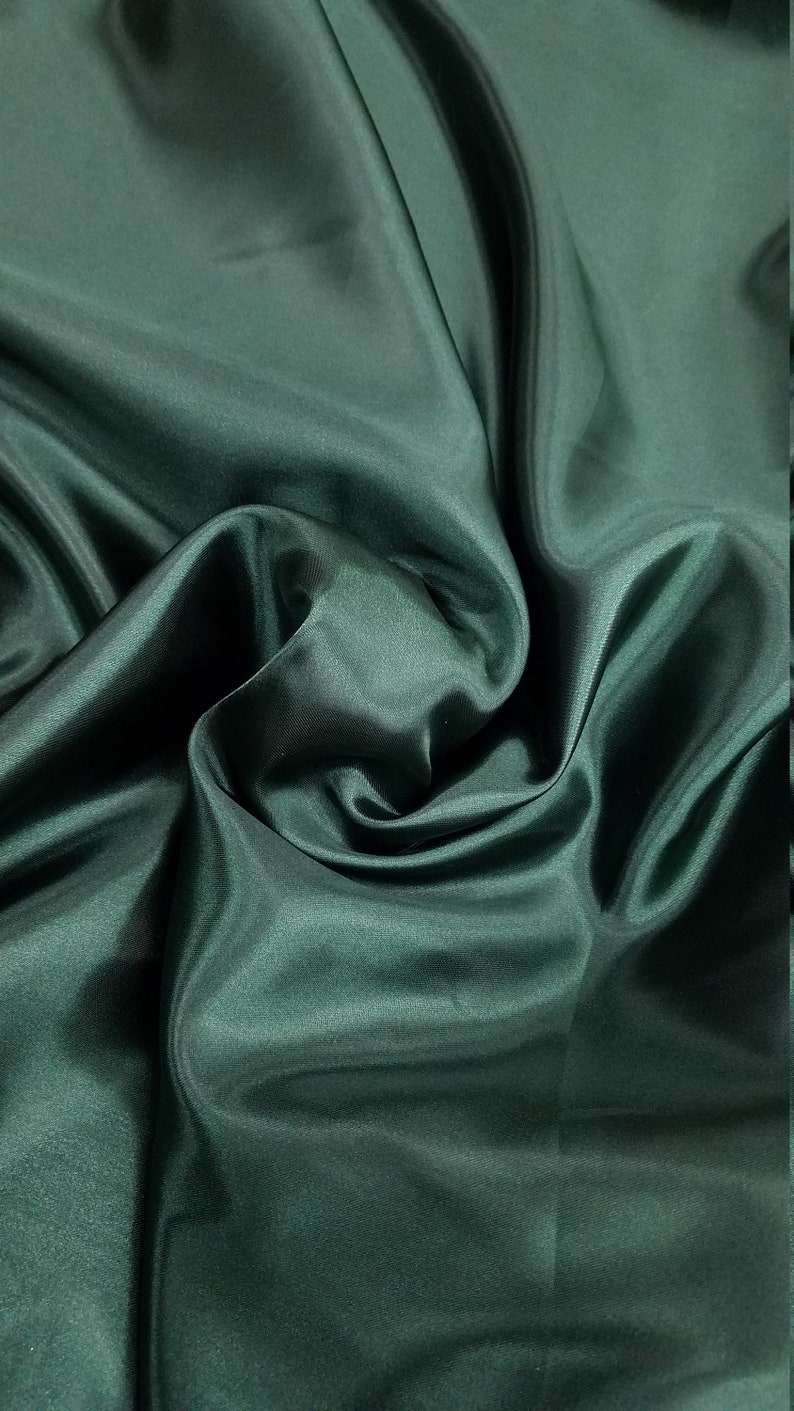 Hunter Green Satin Fabric 60 Inch Wide 10 Yards by Etsy