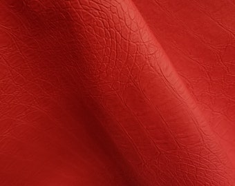 54 po. Rembourrage en similicuir rouge crocodile Gator
