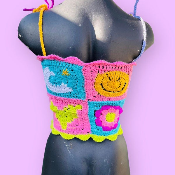 CROCHET PATTERN for Smiley Crochet Top
