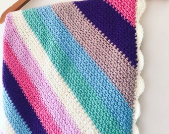 CROCHET PATTERN for Moss Stitch C2C Crochet Blanket
