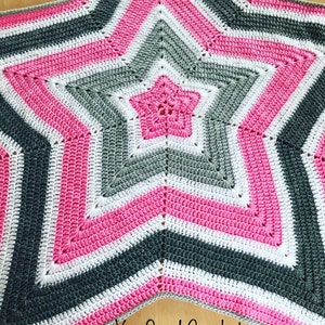 CROCHET PATTERN for Star Crochet Blanket image 3