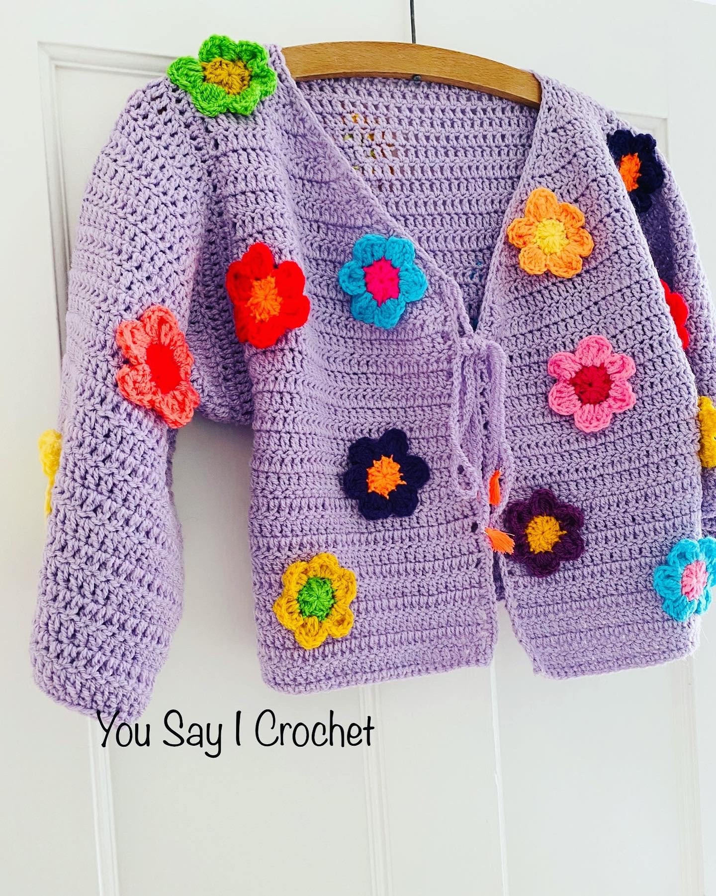 CROCHET PATTERN for Marthas Crop Crochet Cardigan | Etsy