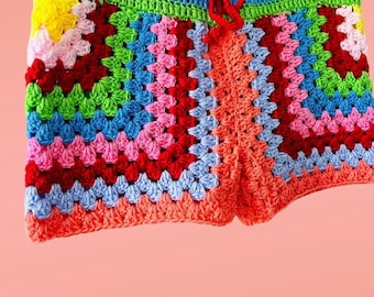 CROCHET PATTERN for Aysmmetric Crochet Shorts