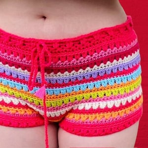 CROCHET PATTERN for Festival Crochet Shorts