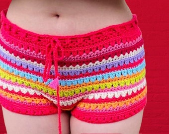 CROCHET PATTERN for Festival Crochet Shorts