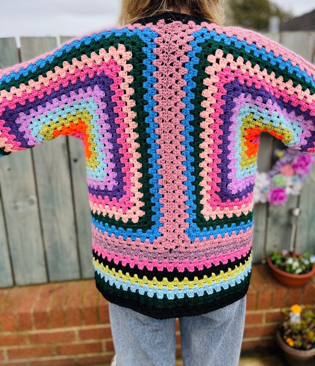 CROCHET PATTERN for Hexagon Crochet Cardigan - Etsy