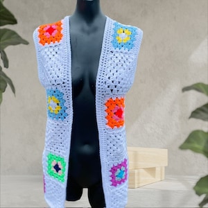 CROCHET PATTERN for Summery Crochet Waistcoat