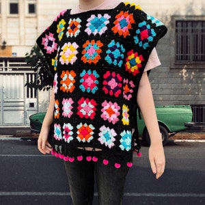 CROCHET PATTERN for Pompom Crochet Poncho - Etsy