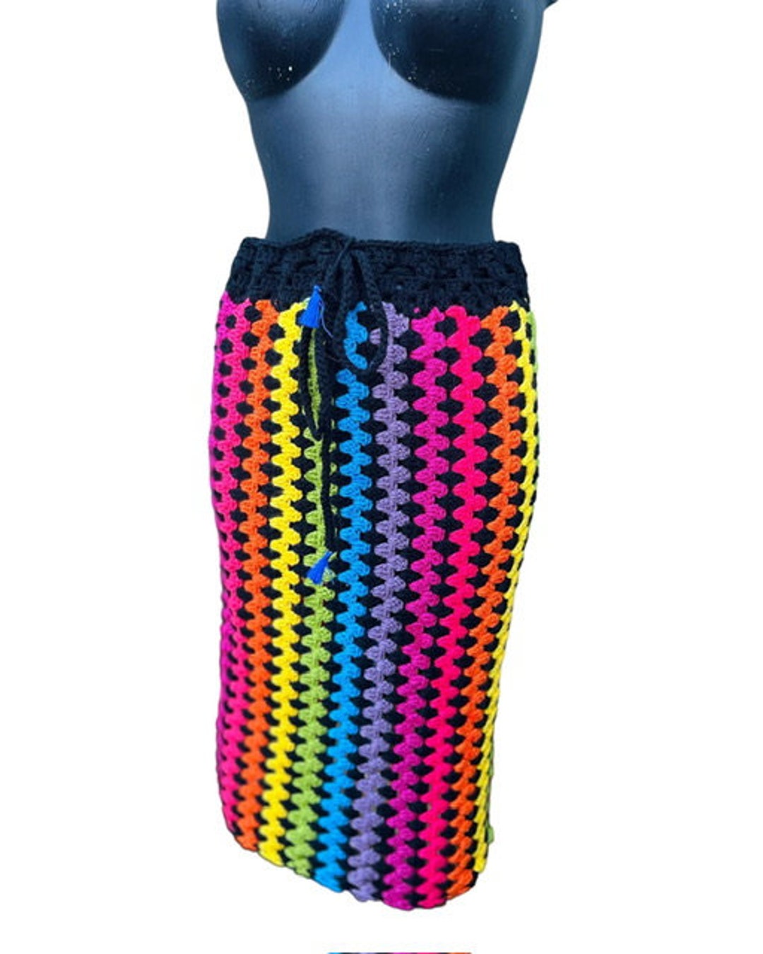 SORIA CROCHET MIDI SKIRT
