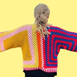 CROCHET PATTERN for Hexagon Crochet Jumper