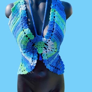CROCHET PATTERN for Butterfly Crochet Top image 2