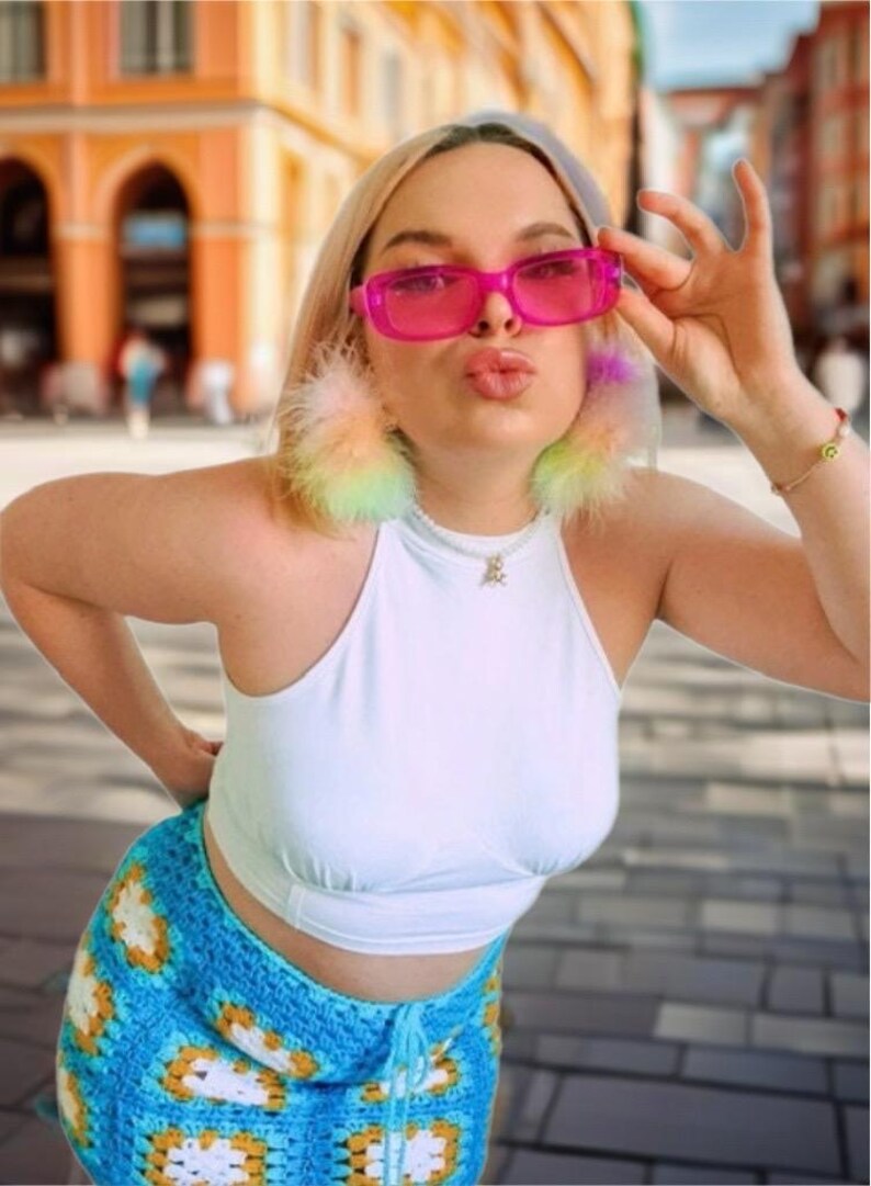CROCHET PATTERN for Granny Square Crochet Mini Skirt image 2
